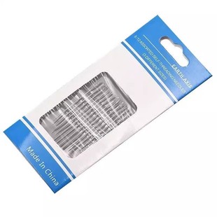 免穿针老人不用穿线的针免认盲人针家用缝衣针木筒手缝针线盒套装