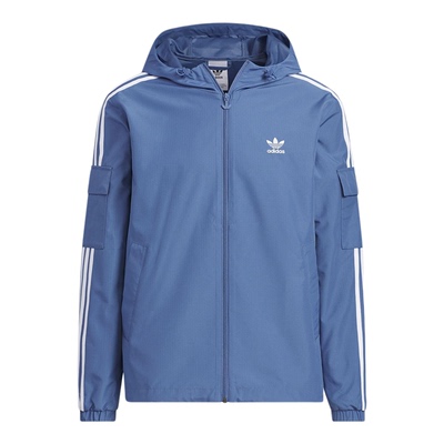 流光风Adidas阿迪达斯三叶草三条纹运动外套连帽夹克男女款KB1946