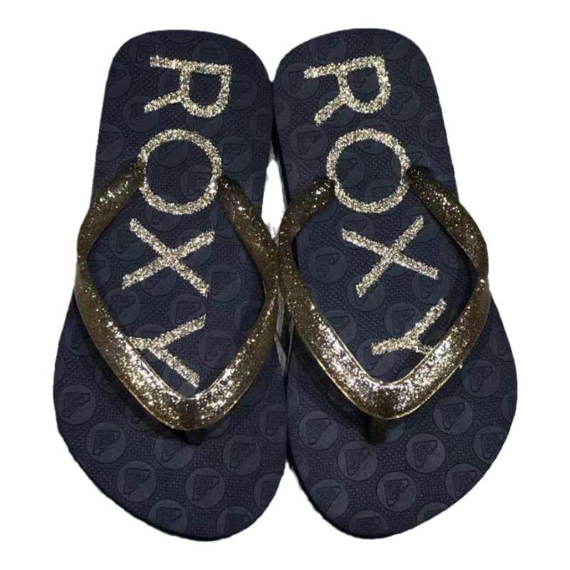 现货包邮ROXY2025新款夏季女童平跟凉拖休闲透气防滑防臭人字拖