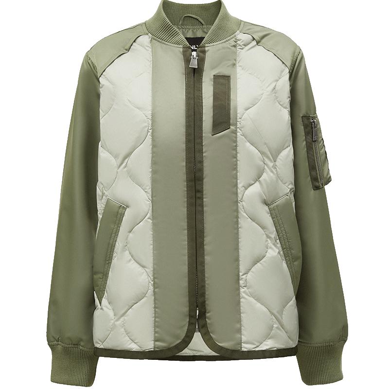 ONLY休闲百搭轻盈撞色羽绒服