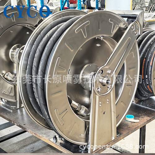 全自动卷管器工业级自动伸缩收管器高压弹簧软管电缆卷盘绕管器