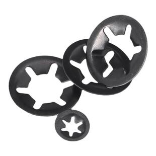 65锰钢翻边轴承夹挡圈 梅花挡圈轴用挡圈304带齿轴承卡片M3M4M5M6