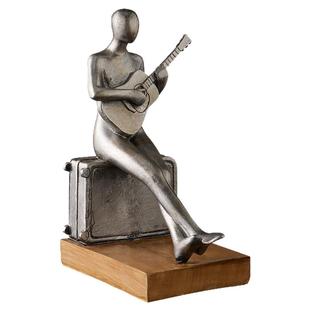 新古典音乐人物书档书靠摆件家居客厅酒柜装饰办公室桌面艺术摆设