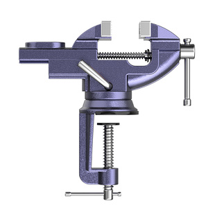台钳桌虎钳钳工工作台平口钳迷你万向台虎钳小型家用木工固定夹具