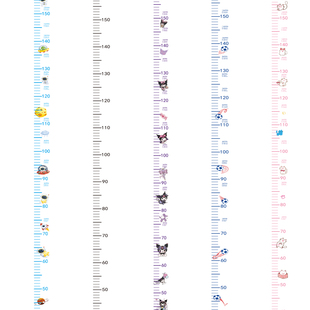 库洛米身高贴可移除不留胶测量宝宝身高墙贴儿童量高神器不伤墙