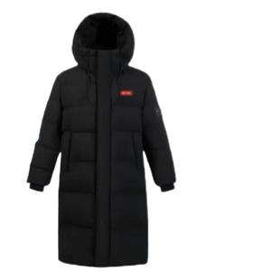 孙颖莎同款羽绒服yaya鸭鸭女款羽绒服长款情侣连帽过膝男女白外套