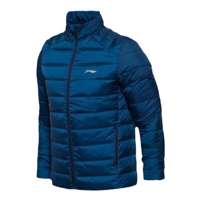 李宁羽绒服男冬短款舒适简单