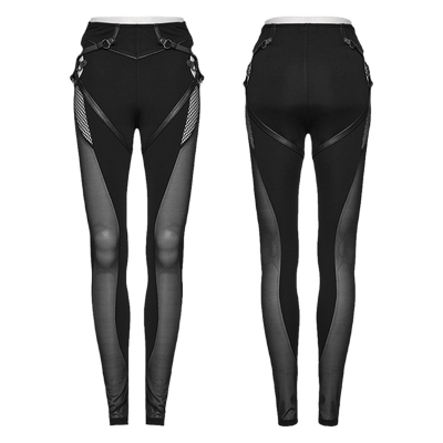 PUNKRAVE朋克黑色打底裤女