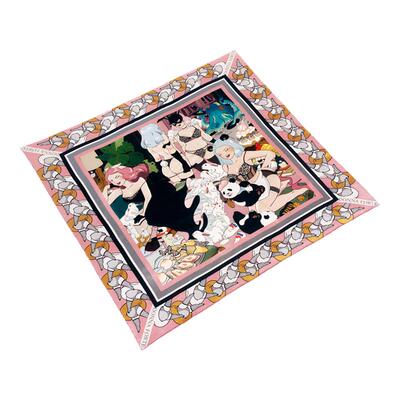 【明星同款】丝巾90*90桑蚕丝真丝大方巾围巾|MeeWong联名限定