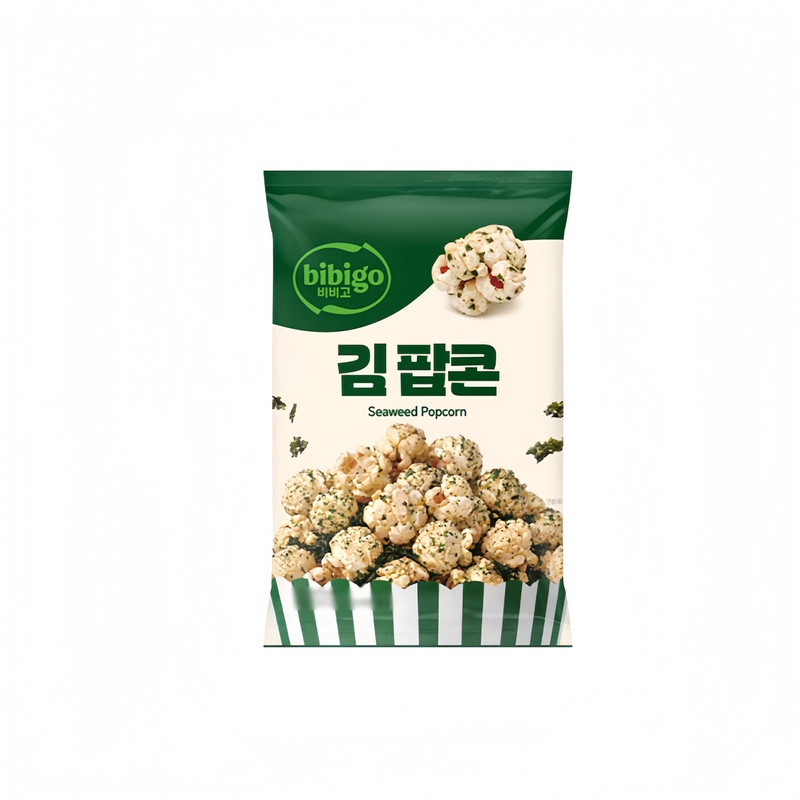【韩国直邮】BIBIGO 必品阁海苔爆米花 网红追剧解馋膨化零食80g