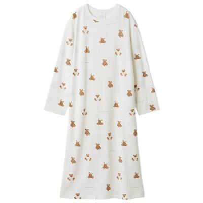gelato pique26春夏新品女睡裙浴袍小熊满印长袖连衣裙PWCO261311