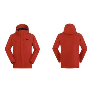 拓路者【朱雀冲锋衣】户外登山红色冲锋外套男三合一内胆防风防水