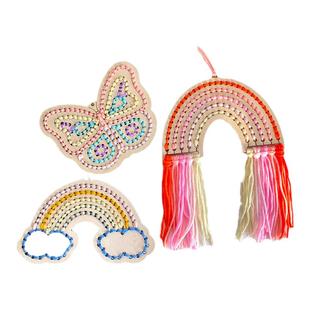 穿针引线板儿童手工缝毛线刺绣玩具幼儿园大班生活区编织区材料包