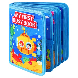 英国evoceler布书婴儿可啃咬撕撕书宝宝土豪书安静书蒙氏早教玩具