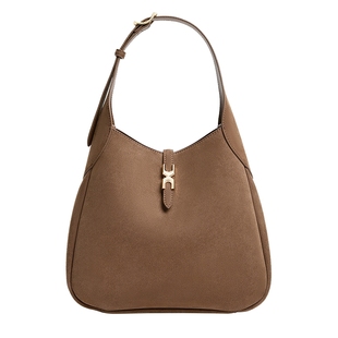 CHARLES&KEITH女包CK2-40782726-1复古通勤绒面大容量hobo托特包