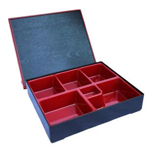 耐高温六格日式便当盒 分餐盒 寿司盒饭盒套餐盒快餐盒大号