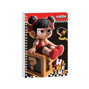 哪吒线圈本A5可爱卡通记事本2025新款高颜值超厚口袋本A7小学生专用便捷小巧日记本本子初中生高中课堂笔记本