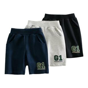 27kids品牌童装纯棉短裤男童2025夏季新款儿童中裤子五分裤夏装