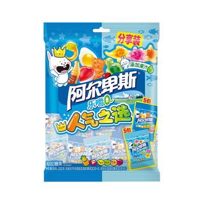 【李佳琦直播间】阿尔卑斯乐嚼Q啫喱糖混合水果汁夹心软糖橡皮糖