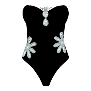 atlanticbeach2025新款度假泳衣女性感镂空绝美温泉显瘦连体泳装