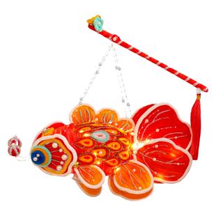 新年灯笼非遗锦鲤鱼灯手提鱼灯扭扭棒手工编织diy材料儿童礼物