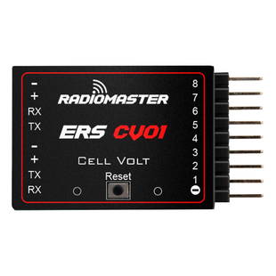 RadioMaster ERS-CV01多片电压计2-8S适配ELRS PWM接收机监测电压