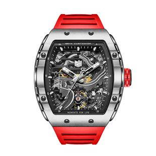 格雅长城手表男机械表全自动防水镂空男士手表酒桶型品牌官方腕表