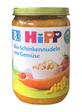 喜宝有机火腿胡萝卜彩面蔬菜泥