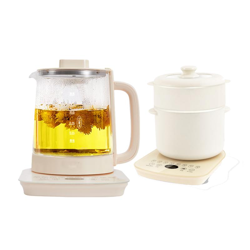正迈多功能养生壶套装花茶黑茶煮茶器烧水壶保温炖煮火锅三合一