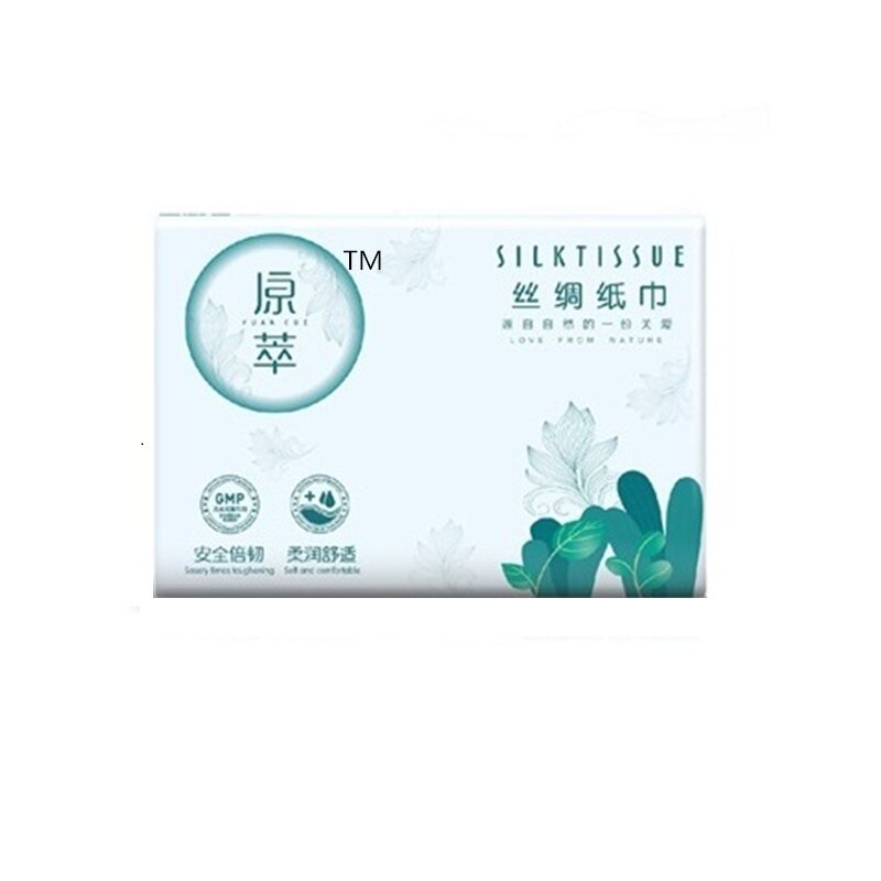 原萃丝绸纸巾保湿因子3层60抽