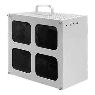 迷你小机箱台式电脑主机matx机箱便携式透明ITX紧凑白色小方块pro