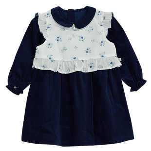 tartineetchocolat法国巧克力童装24秋女童灯芯绒两件套裙子