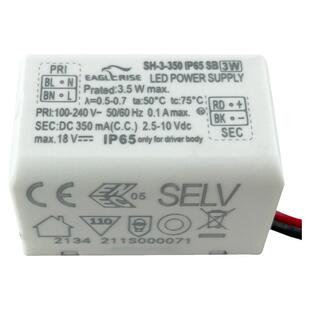 伊戈尔LED驱动电源3W350MA恒流镇流器6瓦700MA筒射灯控制装置防水