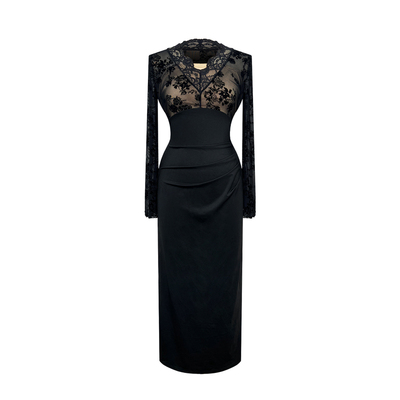 微胖显瘦‘’性感长袖包臀裙‘’