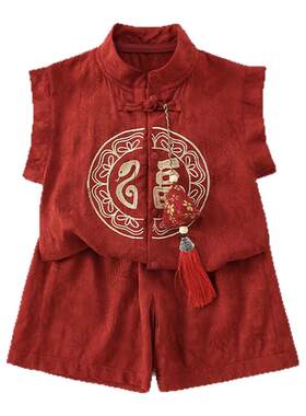 婴幼儿百天周岁礼服中国风套装
