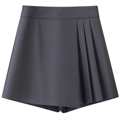 学院风设计感百褶裙裤小众A字裤