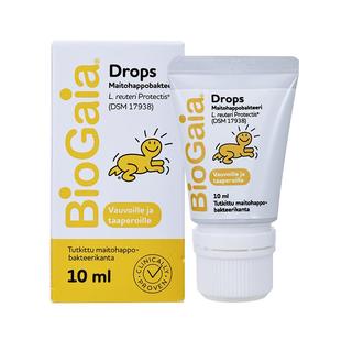 BioGaia拜奥婴幼儿益生菌罗伊氏乳杆菌滴剂滴液易滴版VD软管10ml