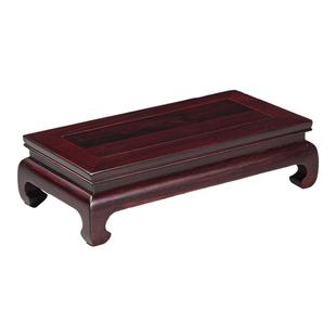 红木雕刻工艺品佛像摆件底座长方形花瓶盆景奇石头底座实木质托架