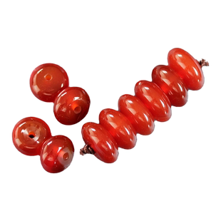 天然红玛瑙隔片散珠原石手串隔珠凤眼猴头DIY配件星月菩提配饰