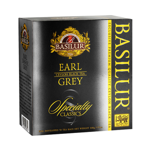 BASILUR宝锡兰经典伯爵红茶茶包50片 earl grey伯爵茶 英式红茶