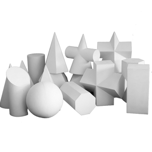 美术素描绘画石膏几何体正方形立体摆件模型画室教具石膏磨具