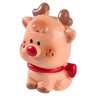 跨境新品圣诞节摆件雪人麋鹿 diy装饰品水晶球挂配件微景观小摆件