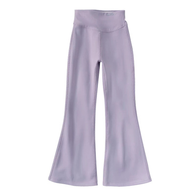 女童加绒喇叭裤2025冬季新款儿童加厚鲨鱼裤中大童微喇打底裤a类