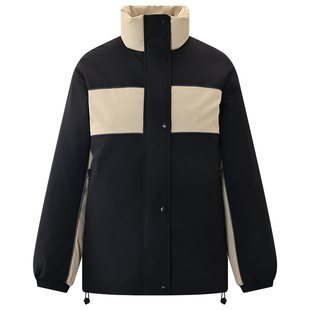 库恩玛维城市户外撞色羽绒服女2025冬新款95白鸭绒机能风保暖外套