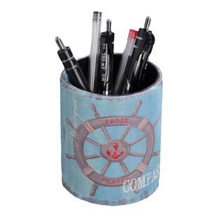 欧式复古书房笔筒学生桌面办公室收纳笔筒儿童男孩女孩笔筒装饰品