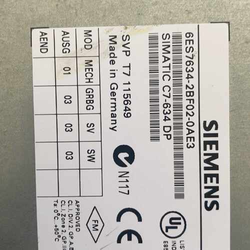 议价 C7-634 Human-Machine Interface 6Es7634-2Bf02-0Ae适用