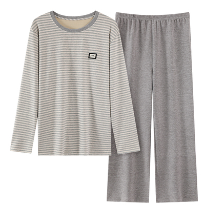 浪莎羊绒睡衣男士新款秋冬季长袖