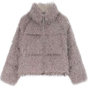 【90白鸭绒】Juicy Couture橘滋羽绒服女立领外套