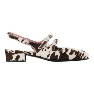 【粉丝专享】Carel Peche 25 高跟鞋 皮质 白色