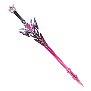 [官模]原神小杜林专武黑蚀长剑大剑金属武器模型魔女会邪龙摆件